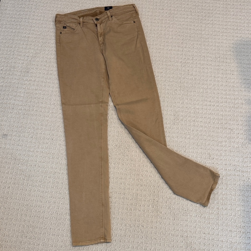 AG Adriano Goldschmied Tan Skinny Pants